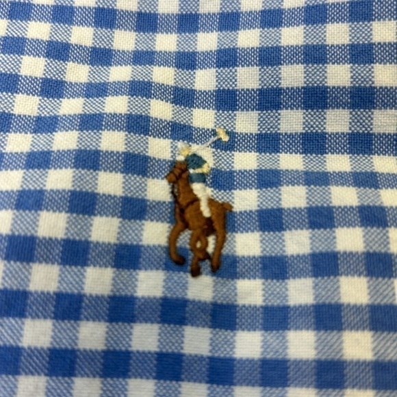 Ralph Lauren Classic Fit Checkered Long Sleeve Button Down Shirt Size L - Picture 4 of 8